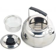 [아마존베스트]Semptec Urban Survival Technology Cooking: stainless steel camping kettle with tea strainer and insulated handle, 0.7 L (cookware)