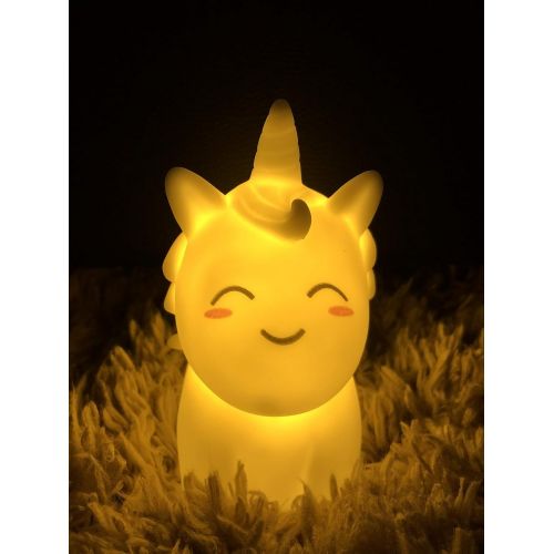  SenMade Magical Unicorn LED Night Light Baby, Children, Kids Sleeping Aid, Boys/Girls Home Decorative Lamp for Bedroom/Desk/Table/Birthday/Gift/Party/Holidays, Battery Operated - W