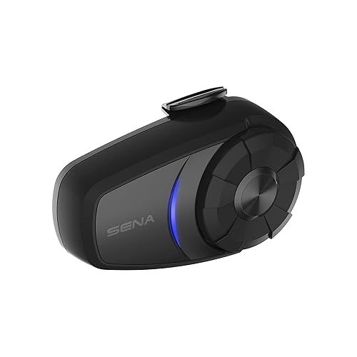  Sena 10S-01D Motorcycle Bluetooth Headset Communication System (Dual Pack) , Black