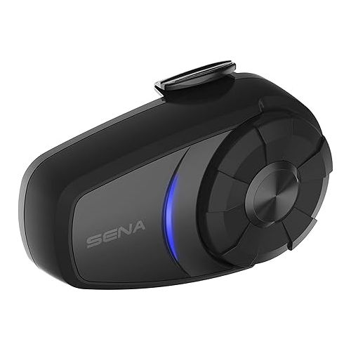  Sena 10S-01D Motorcycle Bluetooth Headset Communication System (Dual Pack) , Black