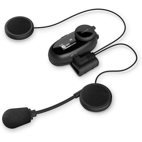 Sena - Parani M10 Motorcycle Bluetooth Headset Communication Device,Black, Boom Mic