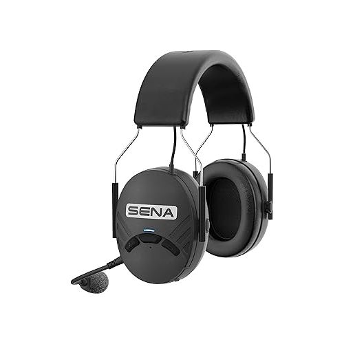  Sena Tufftalk-Lite-01 Tufftalk Lite Over-The-Head Earmuff Long-Range Bluetooth, Black