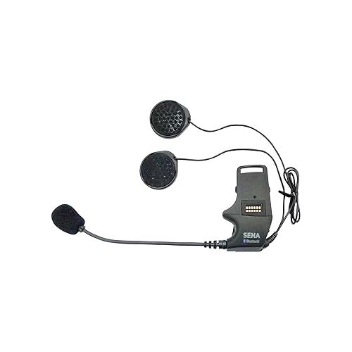  Sena Motorcycle Bluetooth Headset/Intercom & SMH-A0301 Helmet Clamp Kit with Boom Microphone for SMH10 Bluetooth Headset, Black