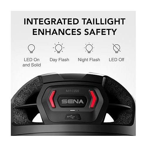  Sena M1 / M1 EVO Bluetooth and Mesh Intercom Smart Communications Mountain Bike Helmets