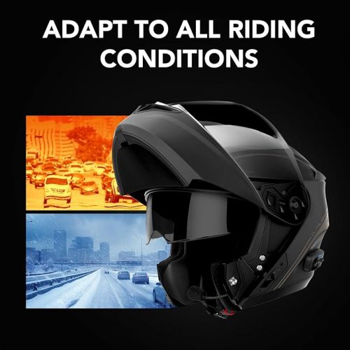  Sena Outrush Bluetooth Modular Motorcycle Helmet with Intercom System
