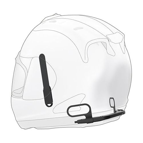  Sena 10U-AR-01 10U Motorcycle Bluetooth Communication System with Handlebar Remote for Arai Full-Face Helmet