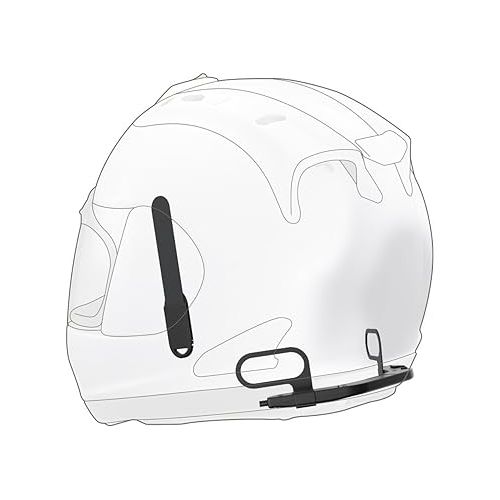  Sena 10U-AR-01 10U Motorcycle Bluetooth Communication System with Handlebar Remote for Arai Full-Face Helmet