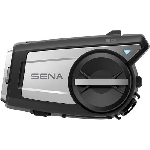  Sena 50C Motorcycle Communication & 4K Camera System Bundle with Universal Clamp Kit