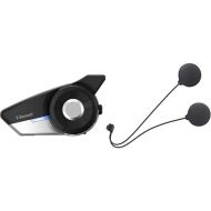 Sena 20S EVO Motorcycle Bluetooth Headset Communication System with HD Speakers (Dual Pack) and Slim Speakers for 20S, 20S EVO, 30K Models, Black