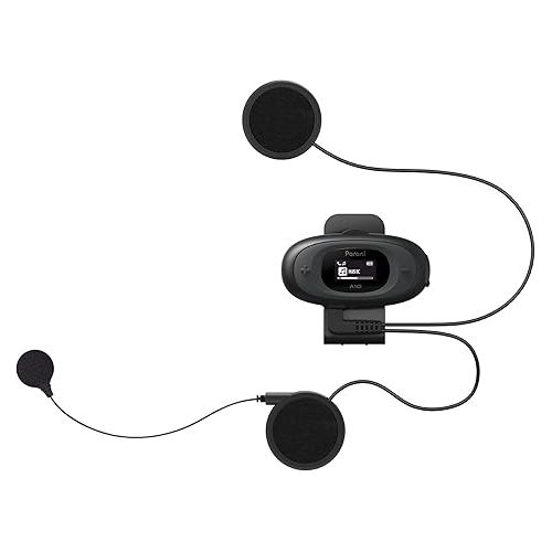  Sena Parani A10 Intercom Headset for Motorcycles (Wired Mic),Black