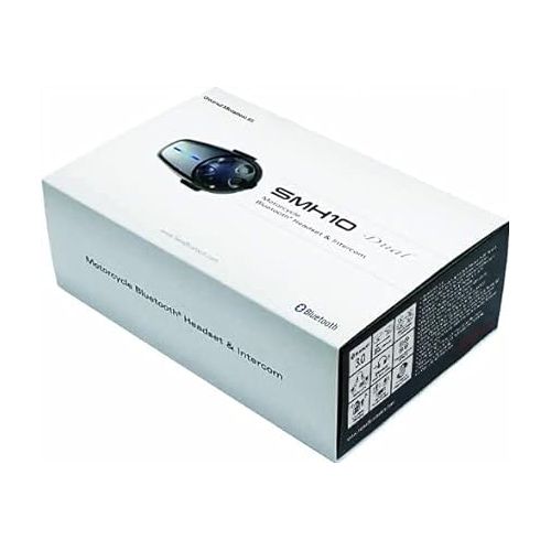  Sena SMH10D-11 Motorcycle Bluetooth Headset / Intercom with Universal Microphone Kit (Dual) , Black