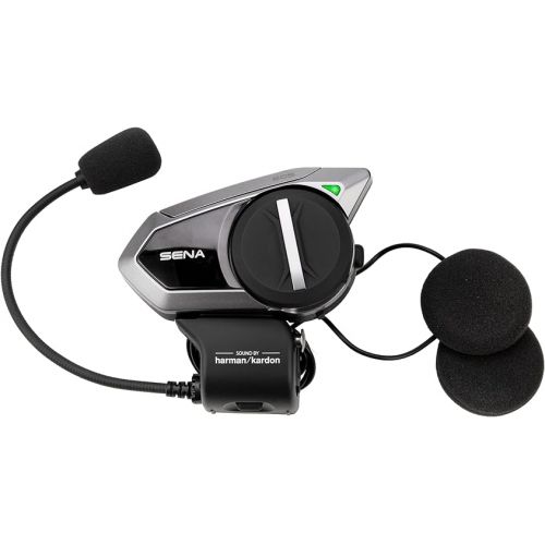  Sena 50S Motorcycle Jog Dial Communication Bluetooth Headset w/Sound by Harman Kardon Integrated Mesh Intercom System & SC-A0325 High Definition Speakers, Improved Bass and Clarity