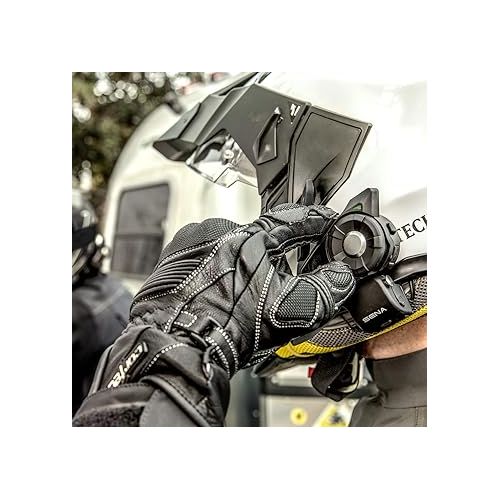  Sena 30K Motorcycle Bluetooth Headset Mesh Communication System with HD Speakers, Dual Pack,Black