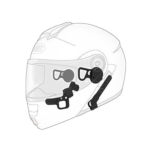  Sena 10U-SH-02 10U Motorcycle Bluetooth Communication System with Handlebar Remote for Shoei Neotec Helmet