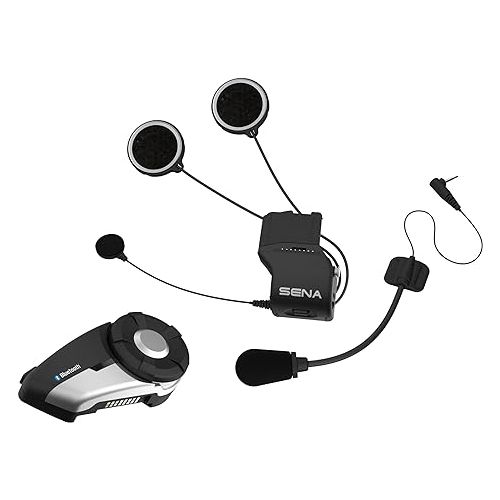  Sena 20S-01 Motorcycle Bluetooth 4.1 Communication System with HD Audio and Advanced Noise Control (Single)