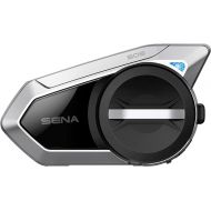 Sena 50S Motorcycle Jog Dial Communication Bluetooth Headset w/Sound by Harman Kardon Integrated Mesh Intercom System Premium Microphone & Speakers, Single