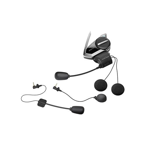  Sena 50S Motorcycle Jog Dial Communication Bluetooth Headset w/Sound by Harman Kardon Integrated Mesh Intercom System Premium Microphone & Speakers, Single
