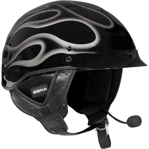  Sena Bluetooth Stereo Headset and Intercom with Built-in FM Tuner for Half Helmets