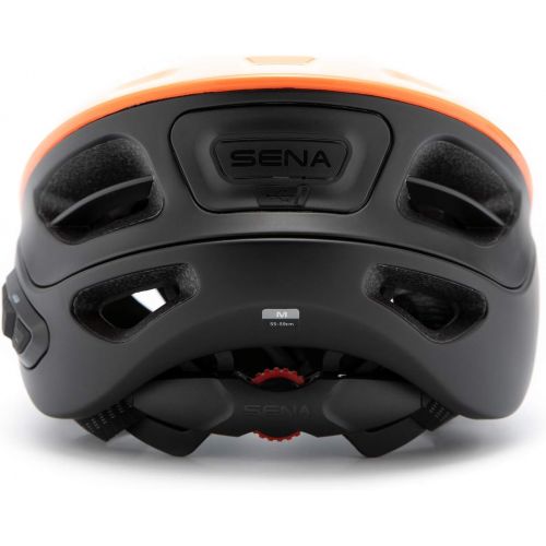  [아마존베스트]Sena R1 Smart Cycling Helmet (Electric Tangerine, Medium)