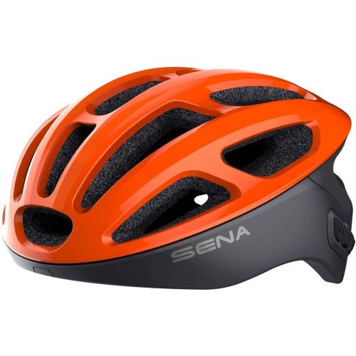  [아마존베스트]Sena R1 Smart Cycling Helmet (Electric Tangerine, Medium)