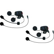 Sena Bluetooth Headset and Intercom for ScootersMotorcycles with Universal Microphone Kit (Dual Pack)