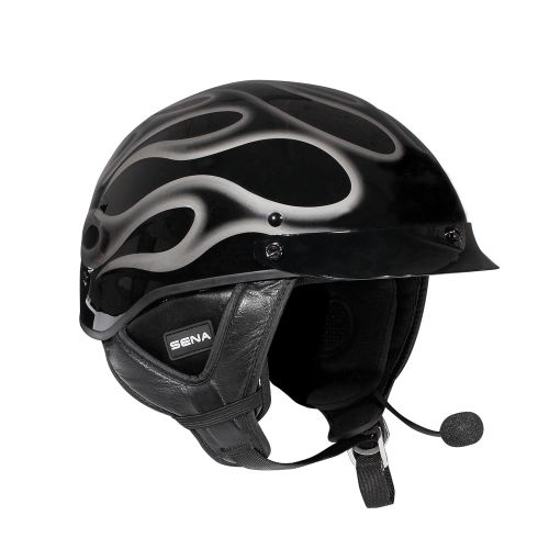  Sena Bluetooth Stereo Headset and Intercom with Built-in FM Tuner for Half Helmets