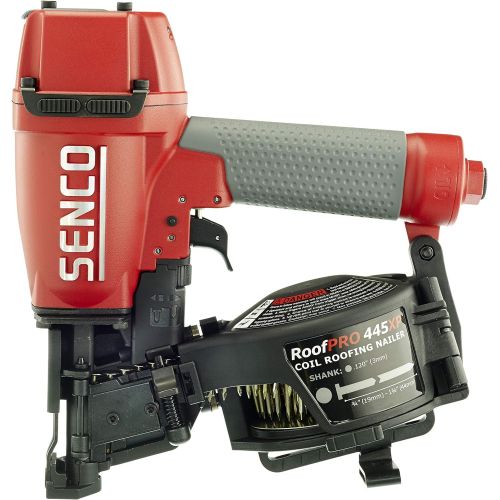  Senco 8V0001N 1-3/4 15 Degree Angle Wire Coil Nailer, Red/Gray - 445Xp