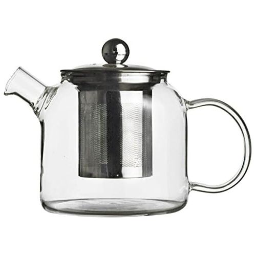  Sendez Teekanne mit Filter 500ml aus Edelstahl Teebereiter Glaskanne Teesieb Kanne Teefilter