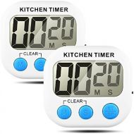 [아마존베스트]Senhai Kitchen Timer, Count Up/Down Large LCD Display, Electronic Storage Timer, Pack of 2