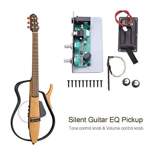  [아마존베스트]Dilwe SG-20 Silent Guitar EQ Equalizer Pickup with Tone Volume Control for Luthier DIY Parts
