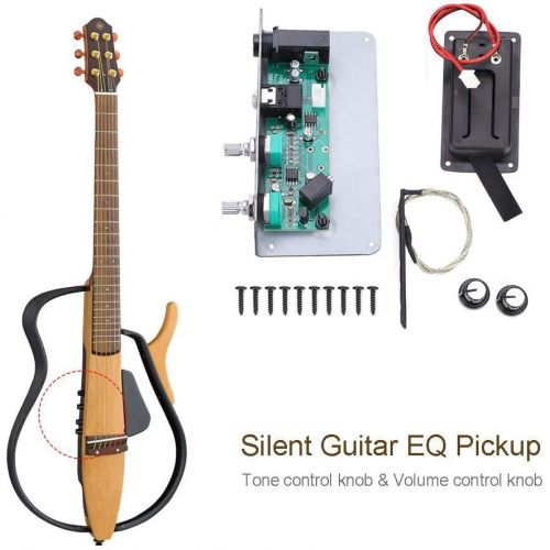  [아마존베스트]Dilwe SG-20 Silent Guitar EQ Equalizer Pickup with Tone Volume Control for Luthier DIY Parts