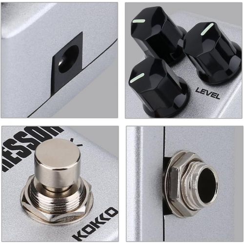  [아마존베스트]Dilwe Electric Guitar Effects Pedal, Mini Compressor Sustainer Effects Pedal Instrument Accessories