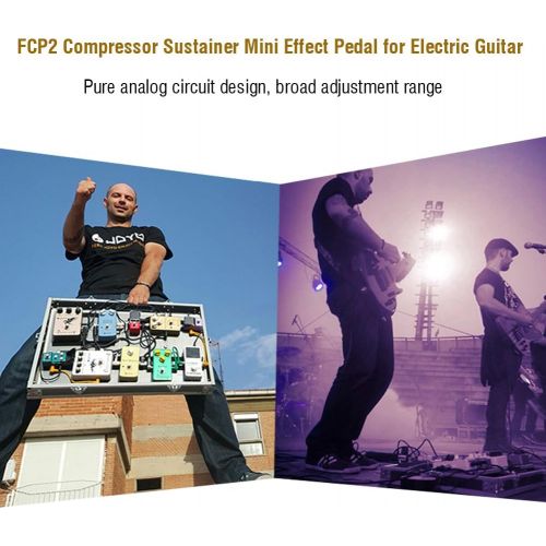  [아마존베스트]Dilwe Electric Guitar Effects Pedal, Mini Compressor Sustainer Effects Pedal Instrument Accessories