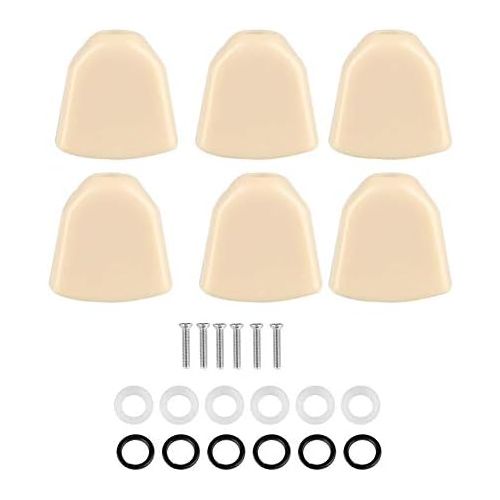  [아마존베스트]Dilwe Guitar Tuning Pegs Button, 6 Pcs/Set Acrylic Tuning Keys Mechanics Buttons for Guitar