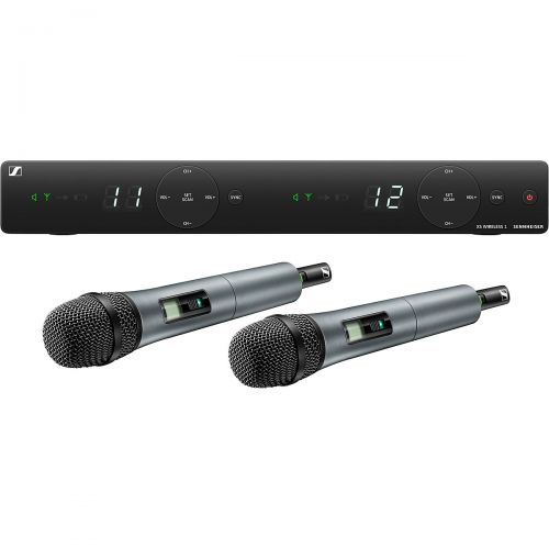 젠하이져 Sennheiser XSW 1-835 DUAL-A Two Channel Handheld Wireless System with e 835 Capsules A Black