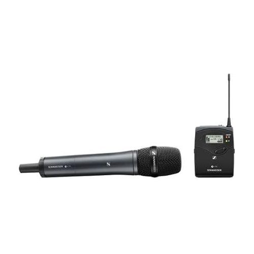 젠하이져 Sennheiser ew 135P G4 Camera-Mount Wireless Microphone System with 835 Handheld Mic, Mobile Pack & 4-Hour Rapid Charger Kit