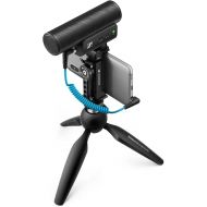 SENNHEISER Professional MKE 400 + Mobile Kit, Directional On-Camera Microphone with Smartphone Clamp & Manfrotto PIXI Mini Tripod, 509257, Auxiliary,Black