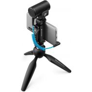 Sennheiser Pro Audio Sennheiser Professional MKE 200 + Mobile Kit, Directional On-Camera Microphone with Smartphone Clamp & Manfrotto PIXI Mini Tripod, 509256, Black