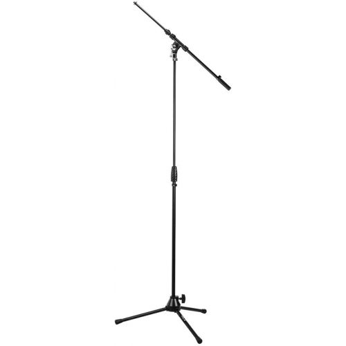 젠하이져 Sennheiser MKH-416 Short Interference Tube Microphone Bundle with H&A Tripod Microphone Stand with Telescoping Boom, Value Series XLR M to F Professional Microphone Cable - 25'