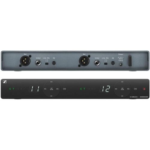 젠하이져 Sennheiser Pro Audio XSW 1-825 DUAL-A Channel Wireless Microphone System,Black