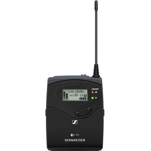 젠하이져 Sennheiser ew 112P G4 Camera-Mount Wireless Microphone System with ME 2-II Lavalier Mic G: (566 to 608 MHz), iSeries Waterproof System Case & 4-Hour Rapid Charger (4 AA Rechargeable Battery)