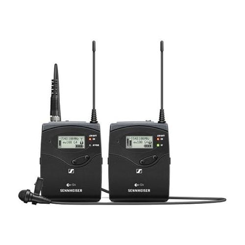 젠하이져 Sennheiser ew 112P G4 Camera-Mount Wireless Microphone System with ME 2-II Lavalier Mic G: (566 to 608 MHz), iSeries Waterproof System Case & 4-Hour Rapid Charger (4 AA Rechargeable Battery)