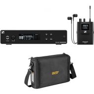 Sennheiser XSW IEM Set Stereo in-Ear Wireless Monitoring System A: 476 to 500 MHz (509146) Bundle with Auray Carrying Bag for Wireless System