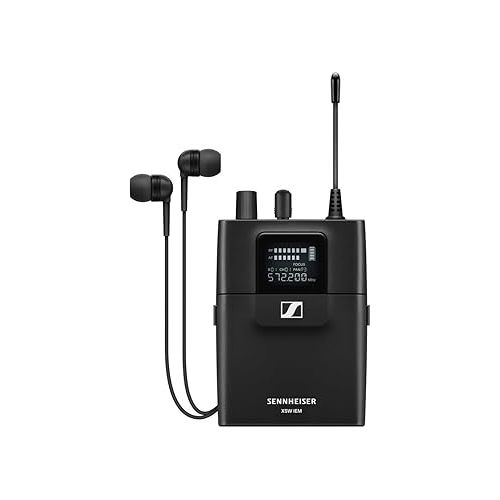 젠하이져 Sennheiser XSW IEM SET Stereo in-Ear Wireless Monitoring System A: 476 to 500 MHz (509146) Bundle with Auray Carrying Bag for Wireless System