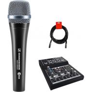 Sennheiser e935 Handheld Cardioid Dynamic Microphone Bundle with Mackie Mix5 5-Channel Compact Mixer & XLR Cable