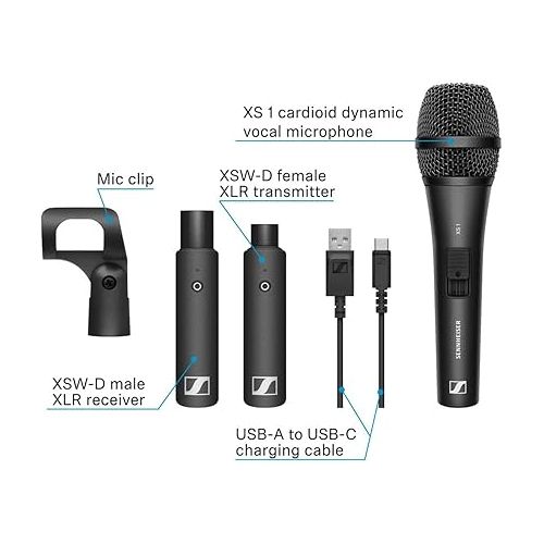 젠하이져 SENNHEISER Wireless Microphone System, Vocal Set (508484)