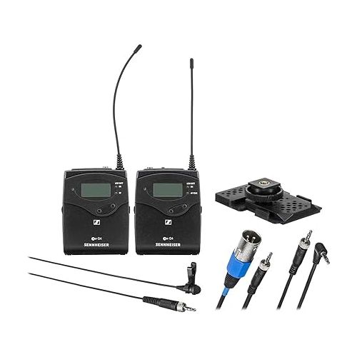 젠하이져 Sennheiser EW 112P G4 - G Omni-directional Wireless Lavalier Microphone System,Black