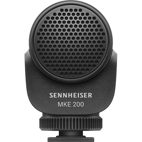 젠하이져 Sennheiser MKE 200 Mobile Kit Ultracompact Camera-Mount Directional Microphone with Smartphone Recording Bundle