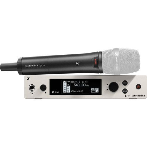 젠하이져 Sennheiser ew 300 G4-Base Combo Wireless Microphone System with ME 2-II Lavalier and MMD 835 Dynamic Capsule Kit (GW1: 558 to 608 MHz)