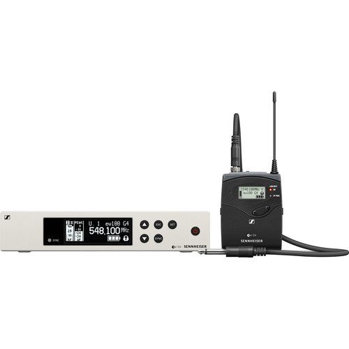 젠하이져 Sennheiser EW 100 G4-Ci1 Wireless Omni Earset Microphone System Kit with Senal UEM-155-35H Mic (Beige, G: 566 to 608 MHz)